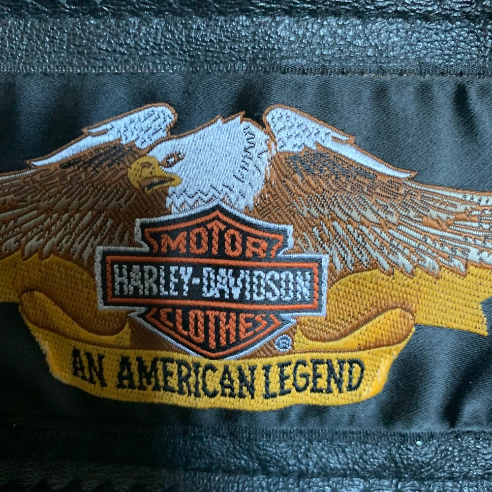 Women’s Harley Davidson Leather jacket with matching leather boots